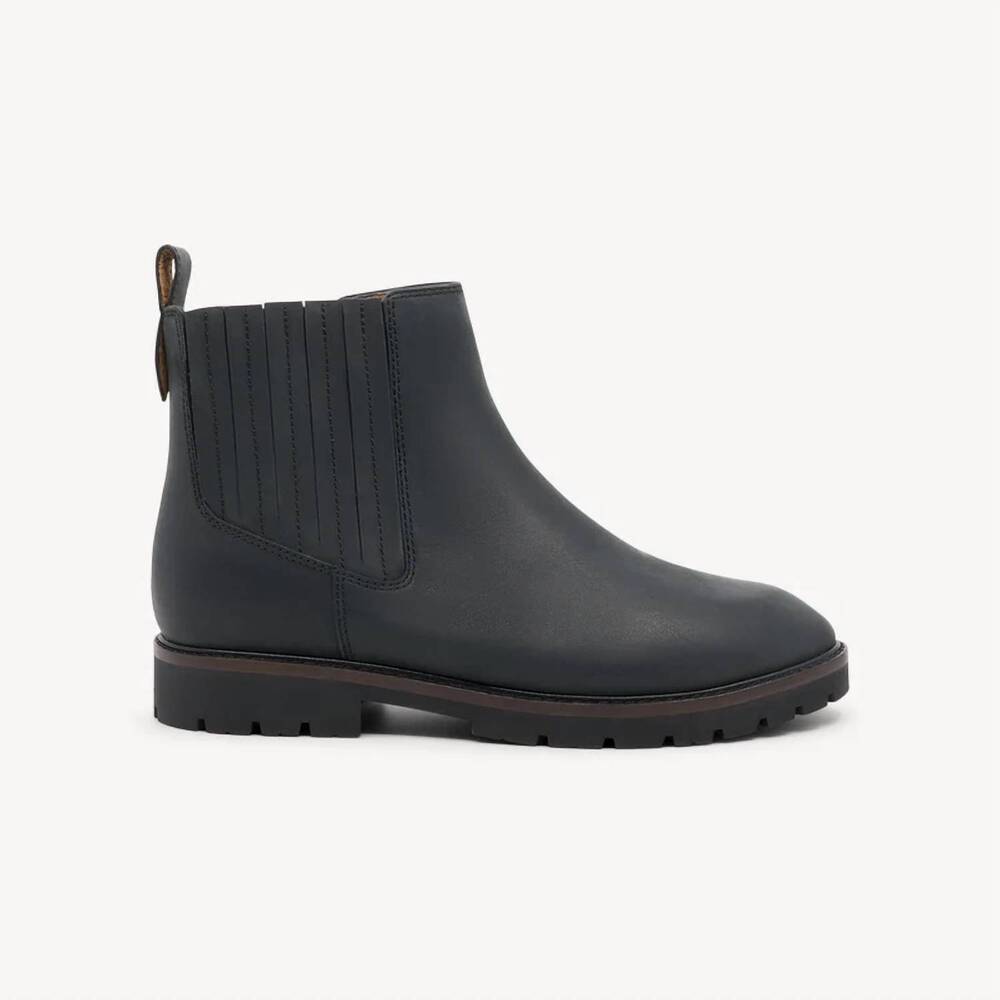 NEW FRANKIE4 women's sage leather boot in black